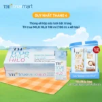 Thùng 48 hộp sữa tươi tiệt trùng TH true MILK HILO vị tự nhiên 180 ml (180 ml x 48)