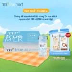 Thùng 48 hộp sữa tươi tiệt trùng TH true MILK nguyên chất 180 ml (180 ml x 48)
